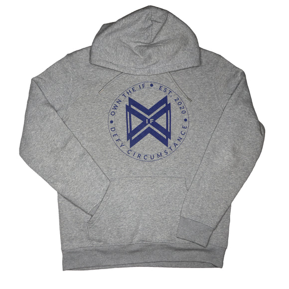 unisex logo hoody gray